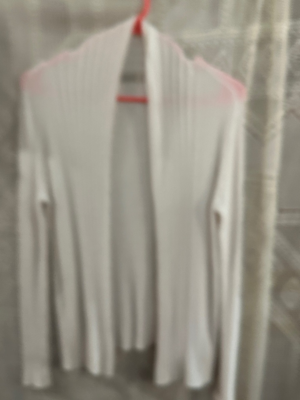 Active USA Women's Cream Open-Front Cowl Cardigan
